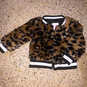 Toddler girls faux fur bomber jacket by GB